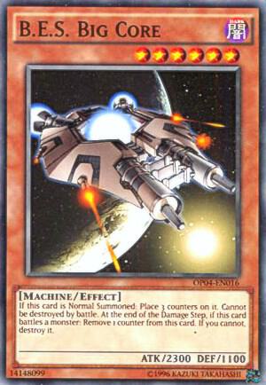 B.E.S. Big Core OP04-EN016 card from OTS Tournament Pack 4