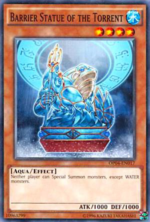 Barrier Statue of the Torrent OP04-EN017 card from OTS Tournament Pack 4