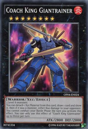 Coach King Giantrainer OP04-EN024 card from OTS Tournament Pack 4