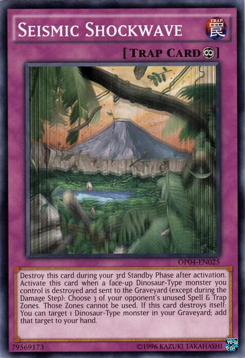 Seismic Shockwave OP04-EN025 card from OTS Tournament Pack 4