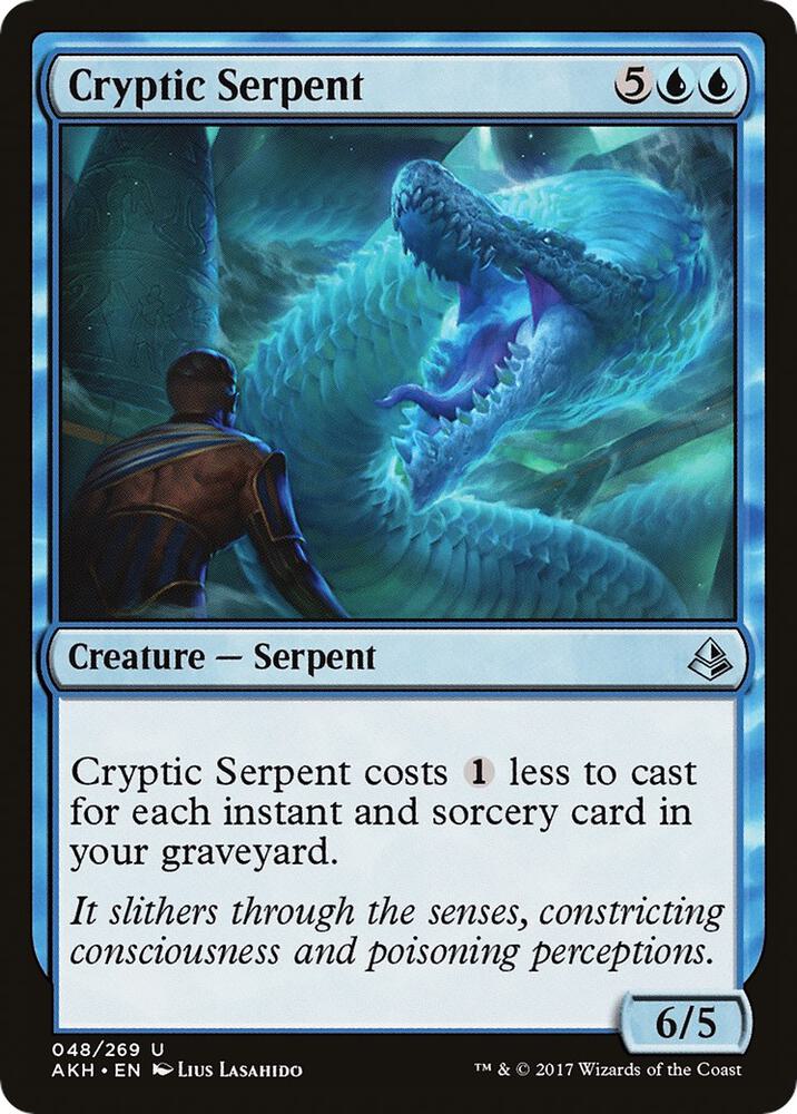Cryptic Serpent 48 card from Amonkhet