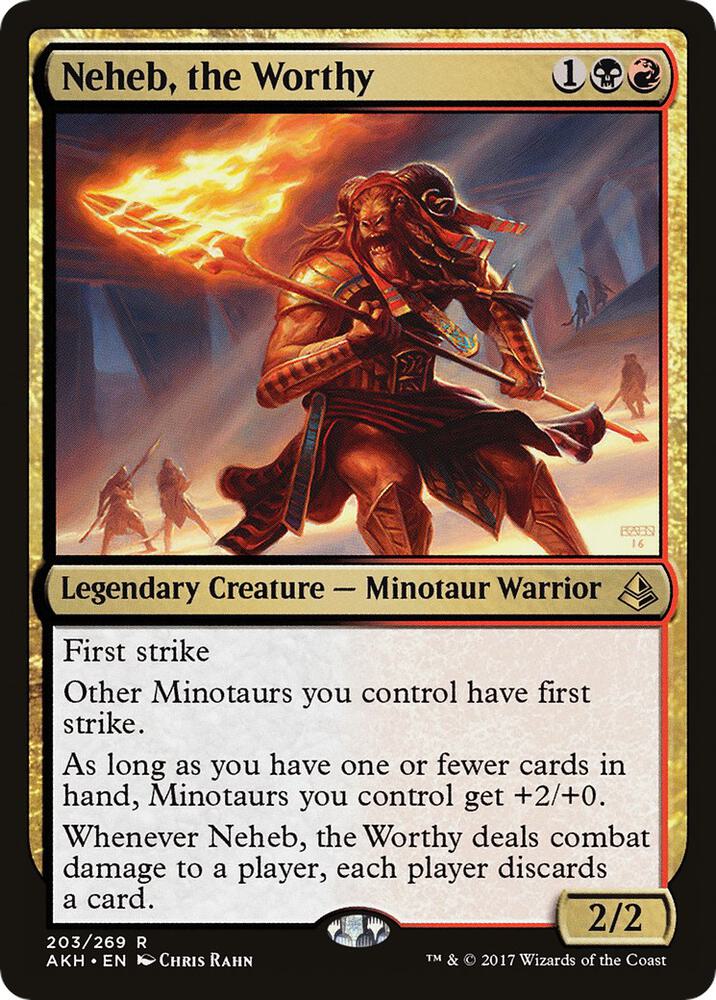 Neheb, the Worthy 203 card from Amonkhet