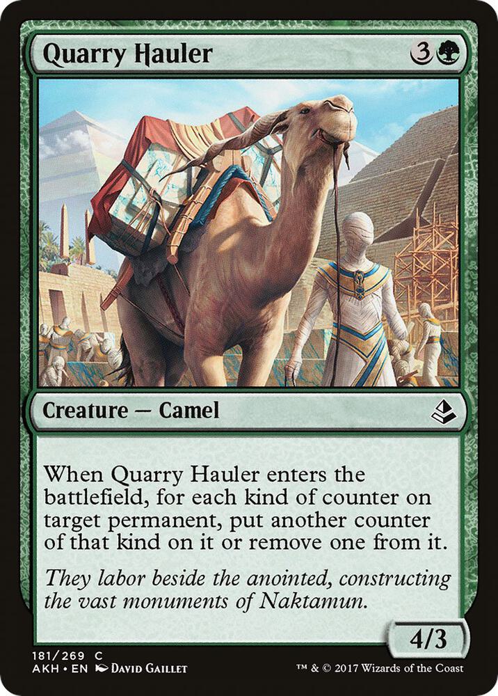Quarry Hauler 181 card from Amonkhet