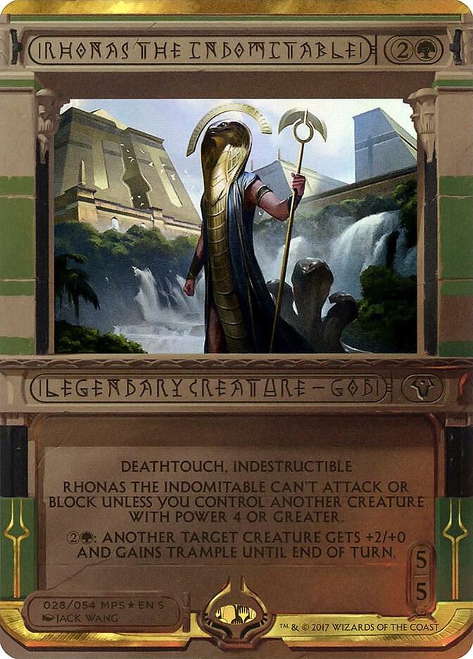 Rhonas the Indomitable 28 card from Masterpiece Series: Amonkhet Invocations