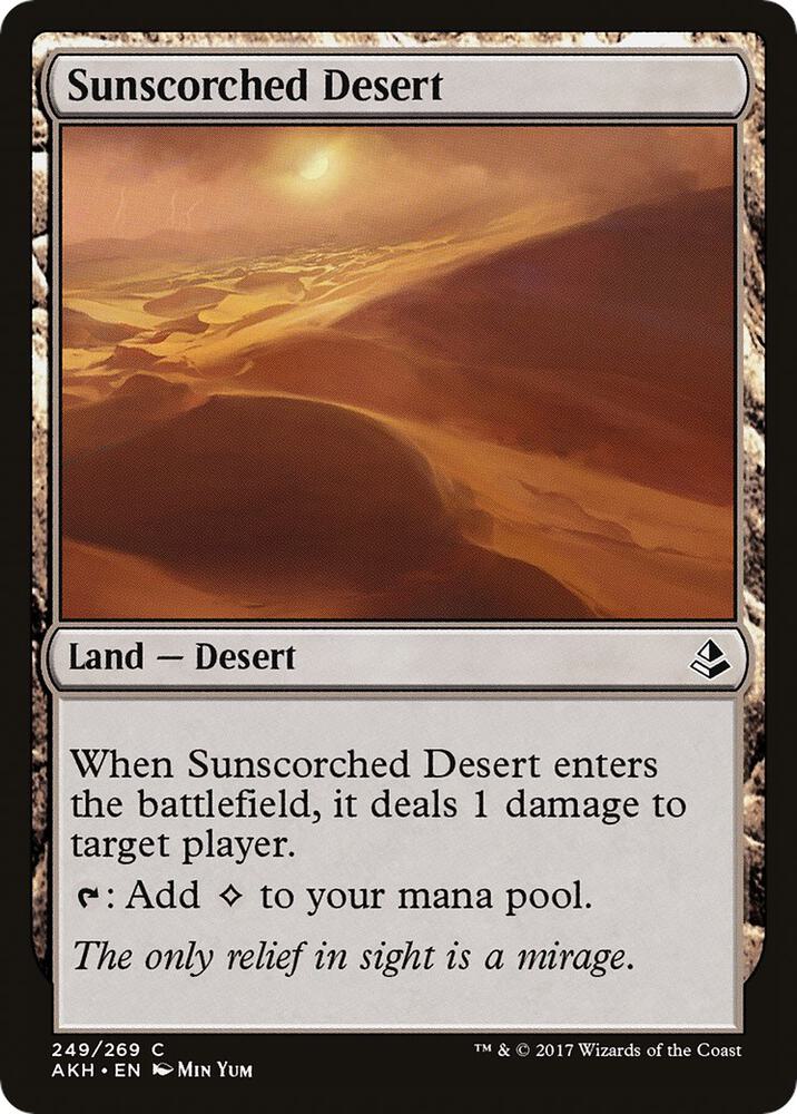 Sunscorched Desert 249 card from Amonkhet