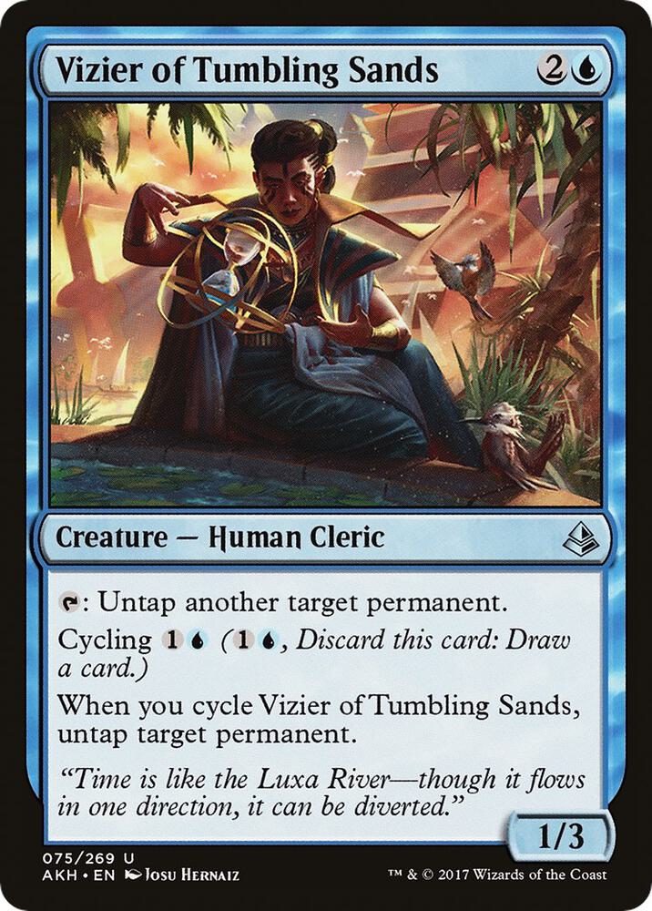 Vizier of Tumbling Sands 75 card from Amonkhet