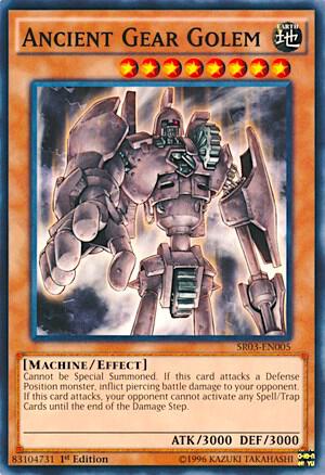 Ancient Gear Golem SR03-EN005 card from Structure Deck: Machine Reactor