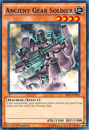 Ancient Gear Soldier SR03-EN010 card from Structure Deck: Machine Reactor