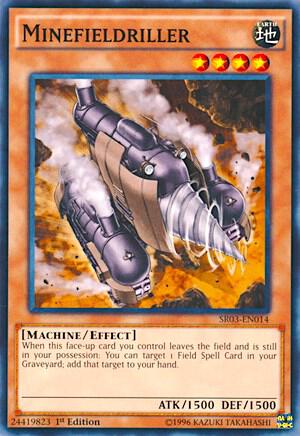Minefieldriller SR03-EN014 card from Structure Deck: Machine Reactor