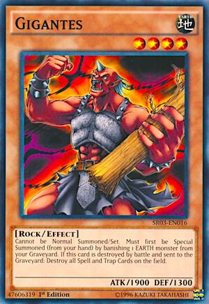 Gigantes SR03-EN016 card from Structure Deck: Machine Reactor