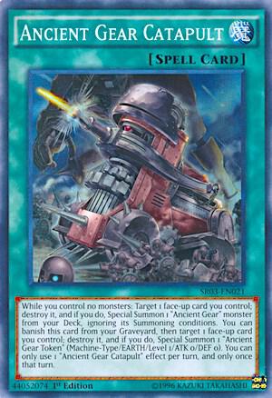 Ancient Gear Catapult SR03-EN021 card from Structure Deck: Machine Reactor