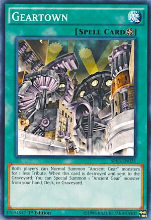 Geartown SR03-EN025 card from Structure Deck: Machine Reactor