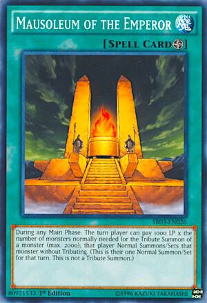 Mausoleum of the Emperor SR03-EN026 card from Structure Deck: Machine Reactor