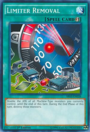 Limiter Removal SR03-EN028 card from Structure Deck: Machine Reactor