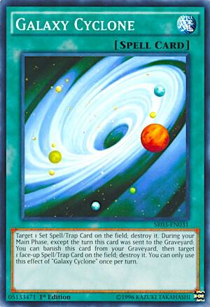 Galaxy Cyclone SR03-EN031 card from Structure Deck: Machine Reactor