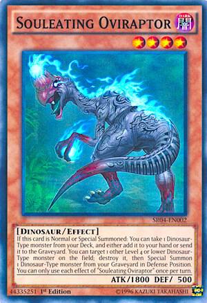 Souleating Oviraptor SR04-EN002 card from Structure Deck: Dinosmasher's Fury