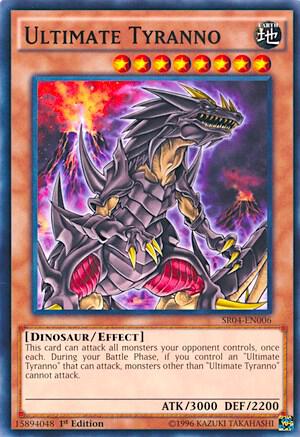 Ultimate Tyranno SR04-EN006 card from Structure Deck: Dinosmasher's Fury