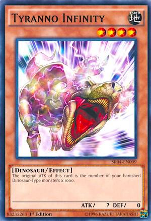Tyranno Infinity SR04-EN009 card from Structure Deck: Dinosmasher's Fury