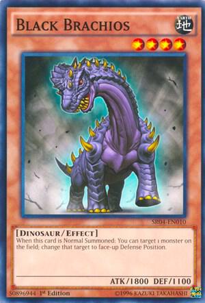 Black Brachios SR04-EN010 card from Structure Deck: Dinosmasher's Fury