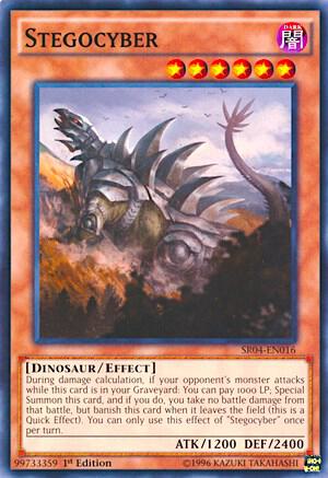 Stegocyber SR04-EN016 card from Structure Deck: Dinosmasher's Fury
