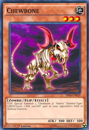 Chewbone SR04-EN019 card from Structure Deck: Dinosmasher's Fury
