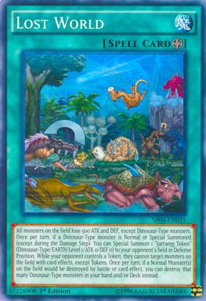 Lost World SR04-EN021 card from Structure Deck: Dinosmasher's Fury