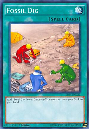 Fossil Dig SR04-EN022 card from Structure Deck: Dinosmasher's Fury