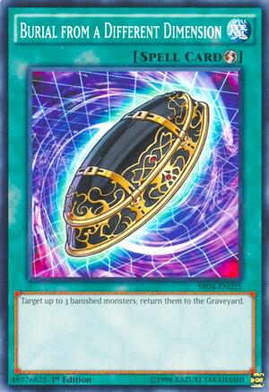 Burial from a Different Dimension SR04-EN025 card from Structure Deck: Dinosmasher's Fury