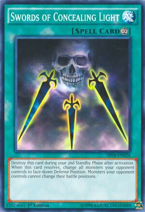 Swords of Concealing Light SR04-EN026 card from Structure Deck: Dinosmasher's Fury