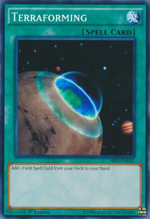 Terraforming SR04-EN029 card from Structure Deck: Dinosmasher's Fury