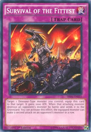 Survival of the Fittest SR04-EN031 card from Structure Deck: Dinosmasher's Fury