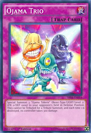 Ojama Trio SR04-EN034 card from Structure Deck: Dinosmasher's Fury