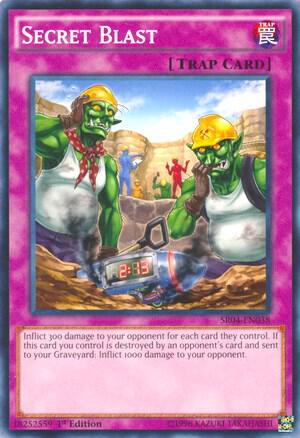 Secret Blast SR04-EN038 card from Structure Deck: Dinosmasher's Fury