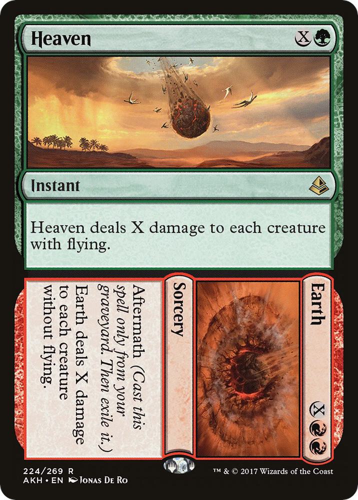 Heaven // Earth 224 card from Amonkhet