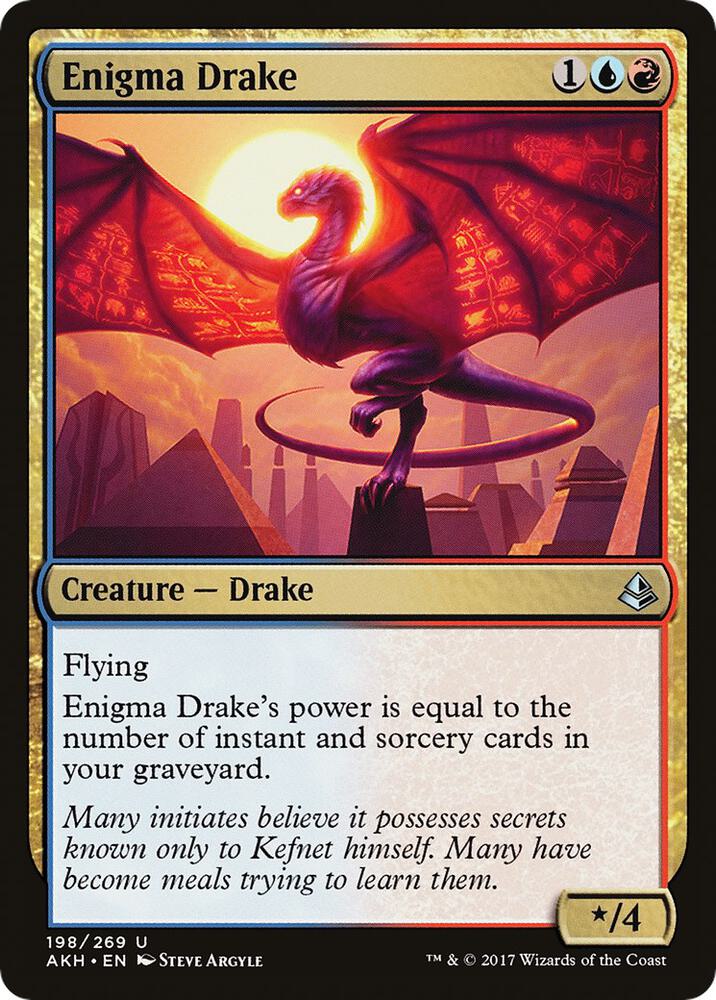 Enigma Drake 198 card from Amonkhet