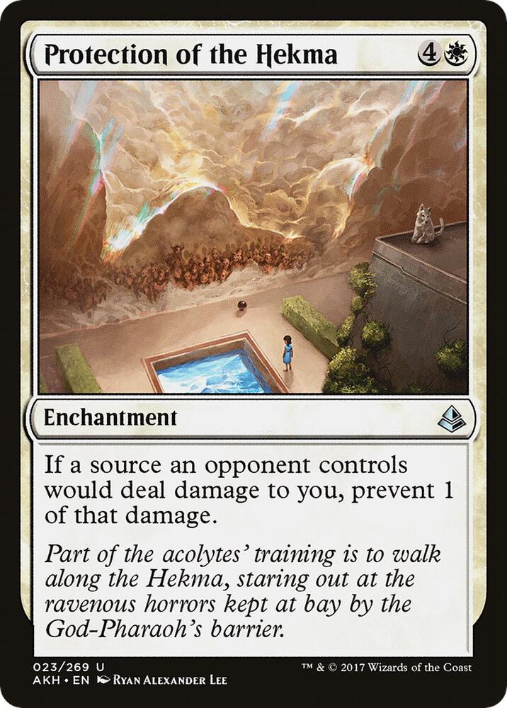 Protection of the Hekma 23 card from Amonkhet