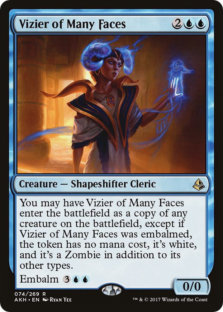 Vizier of Many Faces 74 card from Amonkhet