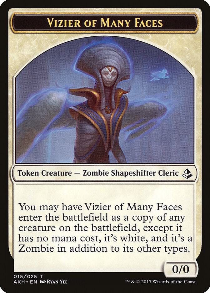 Vizier of Many Faces Token 15 card from Amonkhet