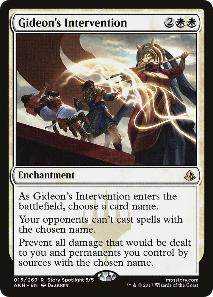 Gideon's Intervention 15 card from Amonkhet