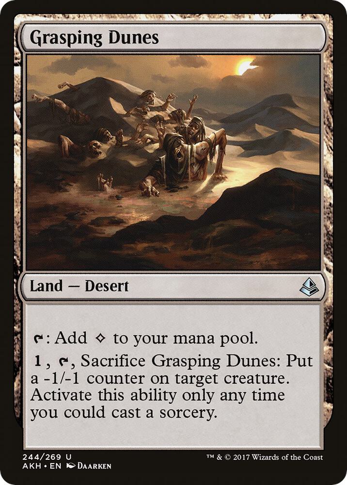 Grasping Dunes 244 card from Amonkhet
