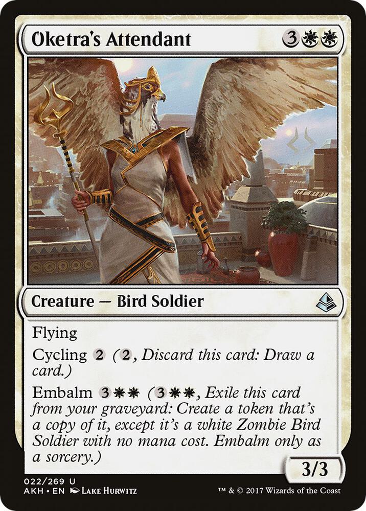 Oketra's Attendant 22 card from Amonkhet