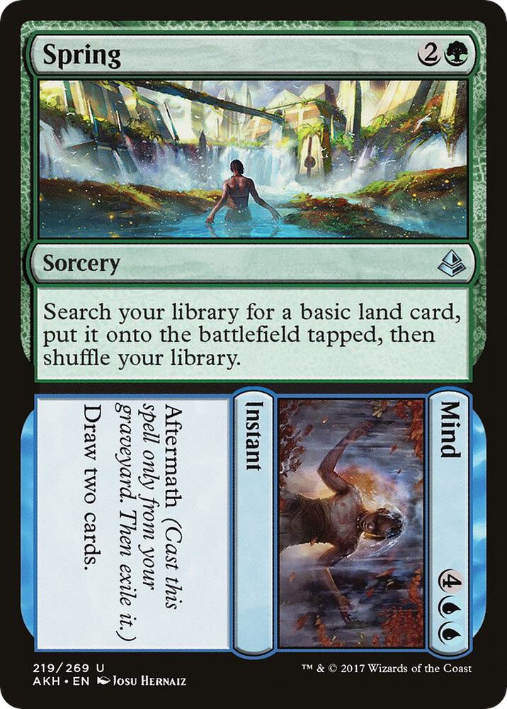Spring // Mind 219 card from Amonkhet