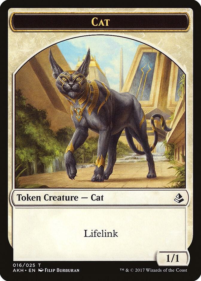 Cat Token 16 card from Amonkhet