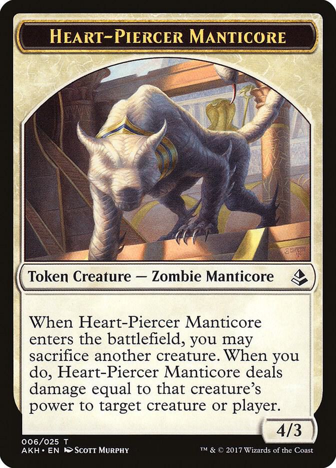 Heart-Piercer Manticore Token 6 card from Amonkhet