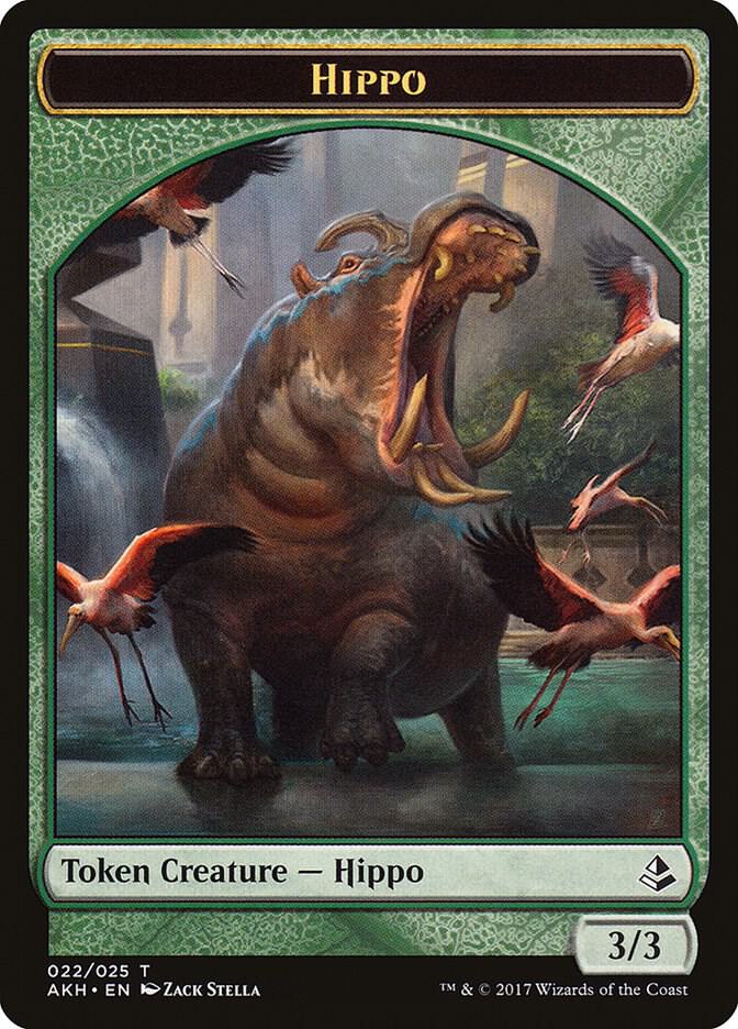 Hippo Token 22 card from Amonkhet