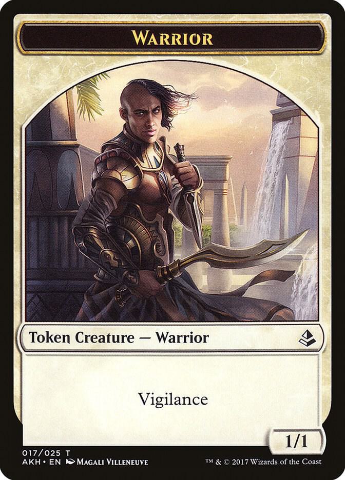 Warrior Token 17 card from Amonkhet