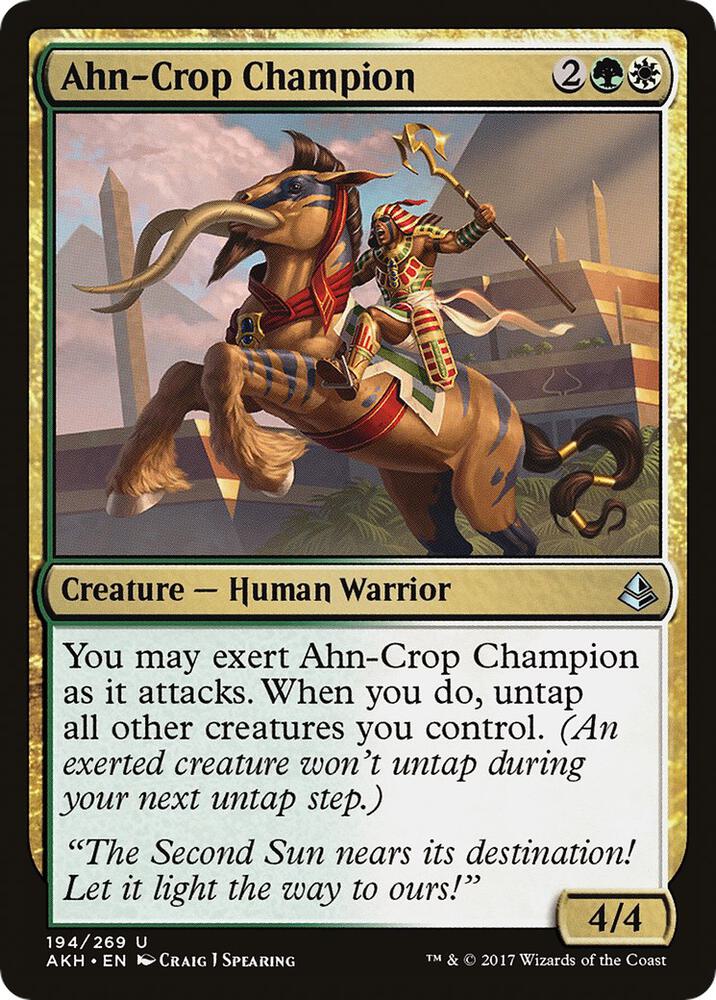 Ahn-Crop Champion 194 card from Amonkhet