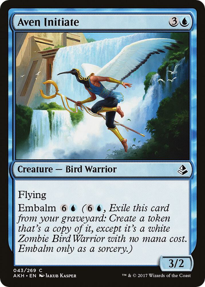 Aven Initiate 43 card from Amonkhet