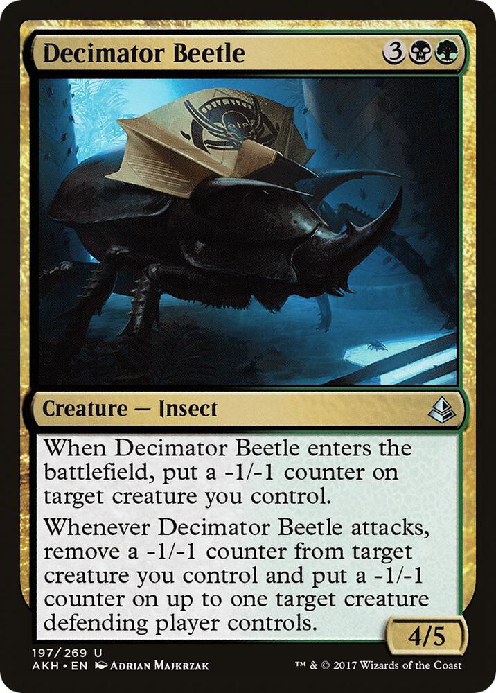 Decimator Beetle 197 card from Amonkhet