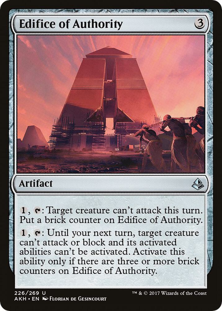 Edifice of Authority 226 card from Amonkhet